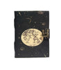 Handmade Leather Moon & Stars Journal with Lock | Vintage Galaxy Writing Notebook, Travel Diary & Gift (BLACKLUXE CRAFTS) - BLACKLUXECRAFTS