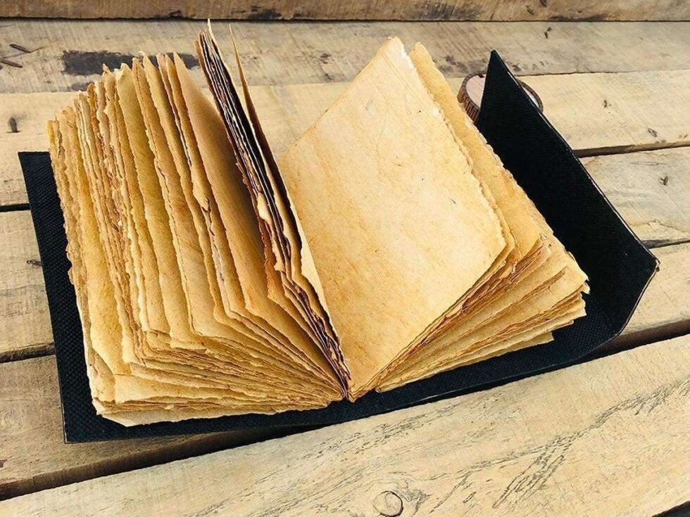 Triple Moon Goddess Leather Journal – Handmade Black Grimoire with Gemstone & Lock | Wiccan Book of Shadows, Pagan Diary, Vintage Sketchbook (BLACKLUXE CRAFTS) - BLACKLUXECRAFTS