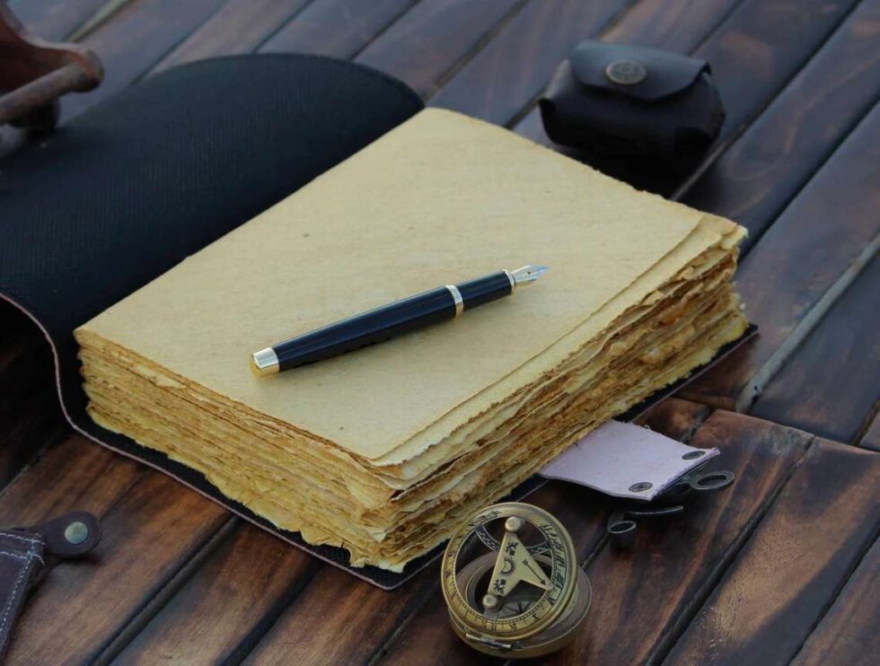 The Lovers Tarot Leather Journal – Gothic Handmade Notebook with Lock | Vintage Grimoire, Wiccan Book of Shadows, Occult Writing Diary (BLACKLUXE CRAFTS) - BLACKLUXECRAFTS