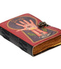Palmistry Leather Journal – All Seeing Eye Handmade Notebook with Lock | Occult Grimoire, Wiccan Book of Shadows, Vintage Writing Diary. (BLACKLUXE CRAFTS) - BLACKLUXECRAFTS