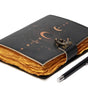 Triple Moon Phase Leather Journal – Handmade Celestial Notebook with Lock | Wiccan Grimoire, Astrology Book of Shadows, Gothic Writing Diary  (BLACKLUXE CRAFTS) - BLACKLUXECRAFTS
