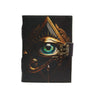 All-Seeing Eye Leather Journal – Handmade Occult Notebook with Lock | Esoteric Grimoire, Wiccan Book of Shadows, Vintage Writing Diary. (BLACKLUXE CRAFTS) - BLACKLUXECRAFTS
