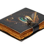 All-Seeing Eye Leather Journal – Handmade Occult Notebook with Lock | Esoteric Grimoire, Wiccan Book of Shadows, Vintage Writing Diary. (BLACKLUXE CRAFTS) - BLACKLUXECRAFTS