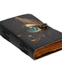 All-Seeing Eye Leather Journal – Handmade Occult Notebook with Lock | Esoteric Grimoire, Wiccan Book of Shadows, Vintage Writing Diary. (BLACKLUXE CRAFTS) - BLACKLUXECRAFTS