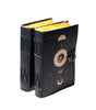 Celestial Moon Phase Leather Journal – Handmade Astrology Notebook with Lock | Wiccan Book of Shadows, Gothic Grimoire, Vintage Writing Diary (BLACKLUXE CRAFTS) - BLACKLUXECRAFTS