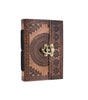 Handmade Leather Journal Notebook – Vintage Mandala Embossed Diary with Lock, Boho Writing Journal & Gift (BLACKLUXE CRAFTS) - BLACKLUXECRAFTS