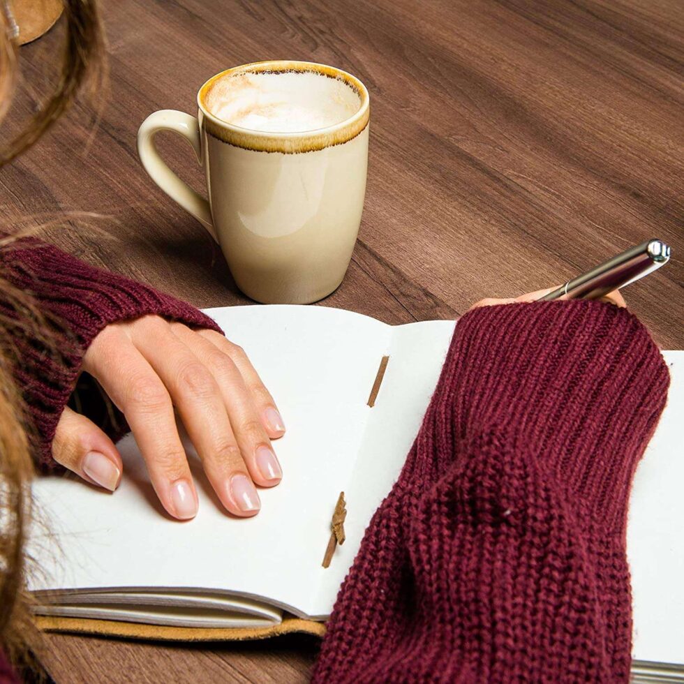 Handmade Leather Journal – Moon & Star Embossed Writing Notebook with Lock, Vintage Diary for Writers, Travel & Gifts (BLACKLUXE CRAFTS) - BLACKLUXECRAFTS