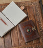Handmade Vintage Leather Journal with Green Stone & Antique Lock – Refillable Writing Notebook for Men & Women
(BLACKLUXE CRAFTS) - BLACKLUXECRAFTS