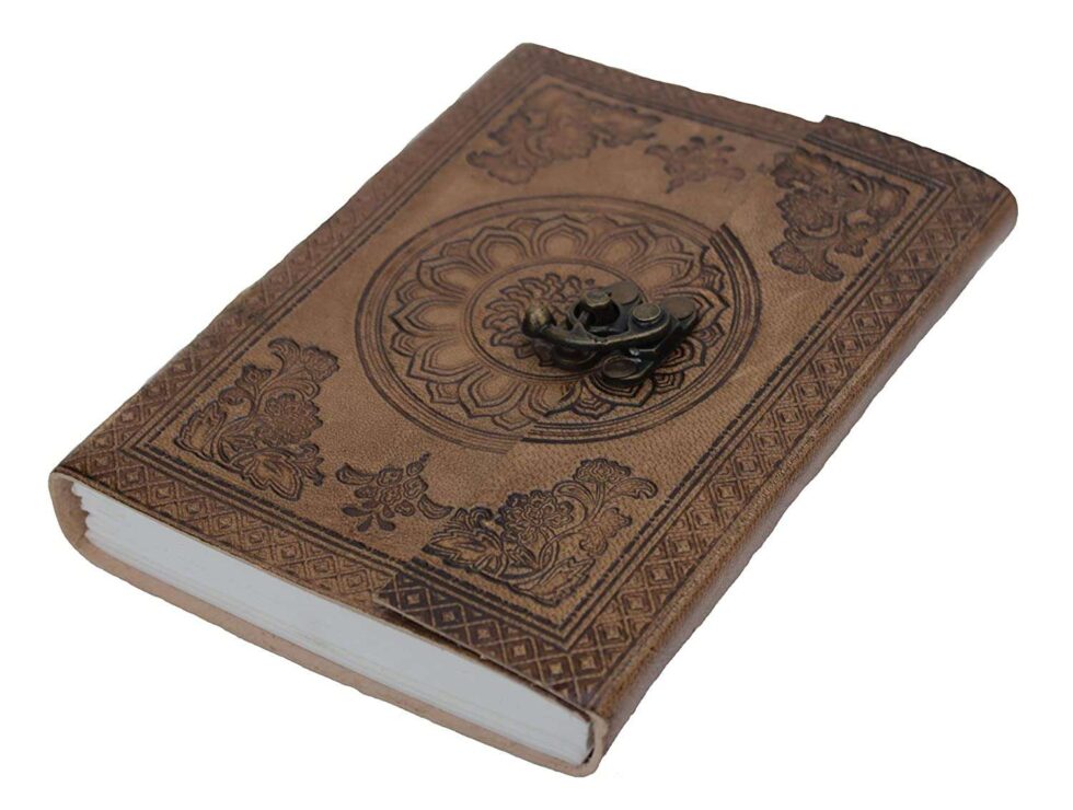 Handmade Vintage Leather Journal with Lock – Refillable Writing Notebook for Travel, Diary, Sketchbook & Gift (BLACKLUXE CRAFTS) - BLACKLUXECRAFTS