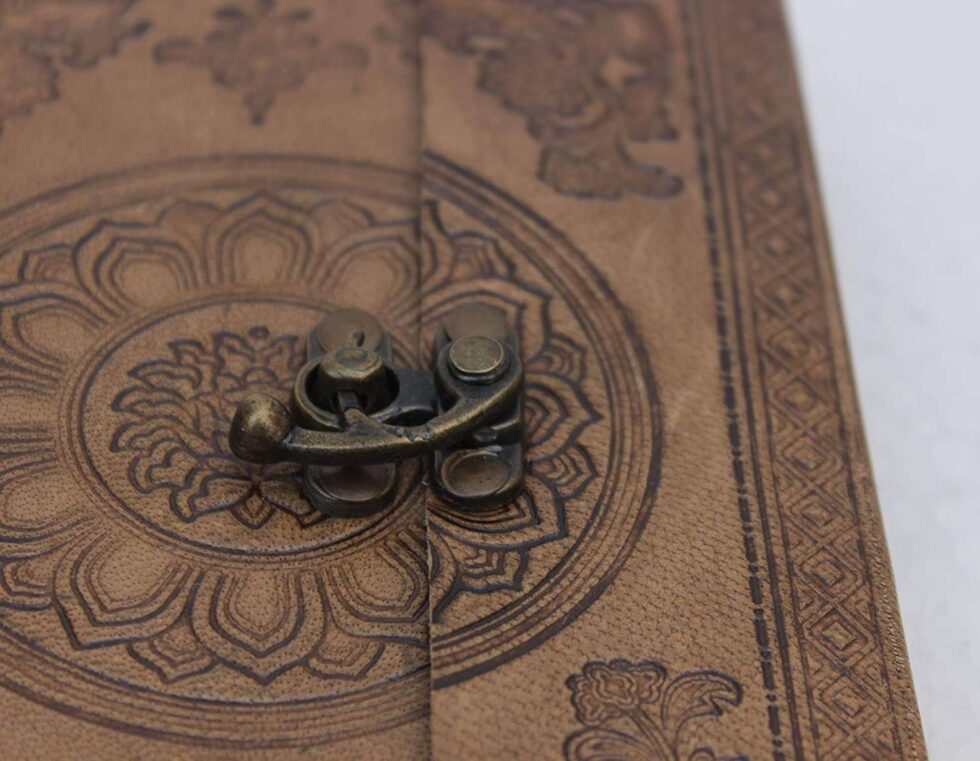 Handmade Vintage Leather Journal with Lock – Refillable Writing Notebook for Travel, Diary, Sketchbook & Gift (BLACKLUXE CRAFTS) - BLACKLUXECRAFTS