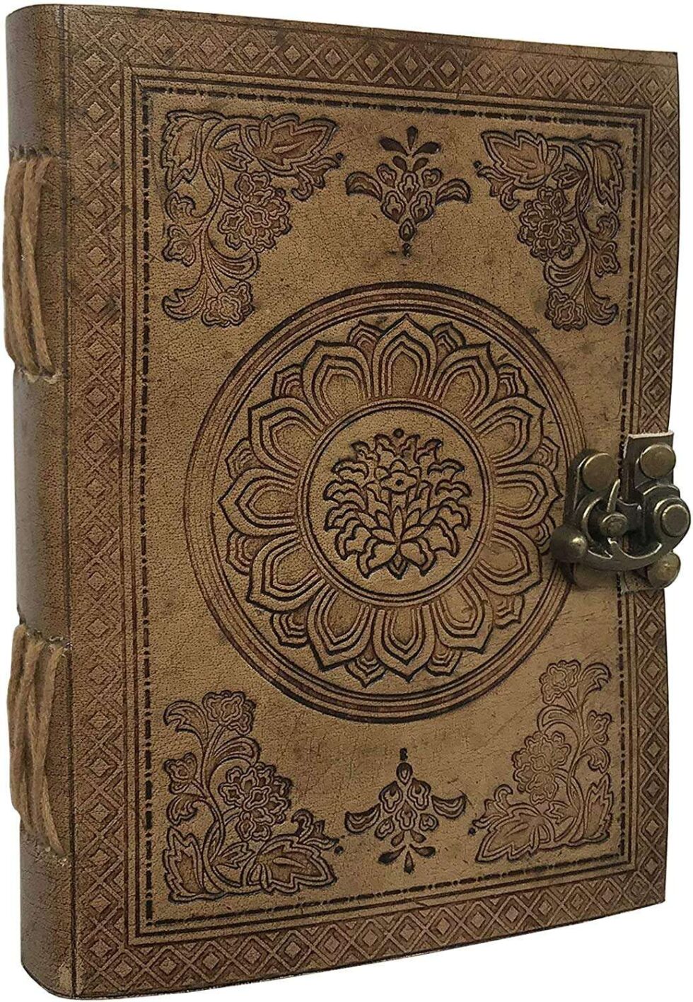Handmade Vintage Leather Journal with Lock – Refillable Writing Notebook for Travel, Diary, Sketchbook & Gift (BLACKLUXE CRAFTS) - BLACKLUXECRAFTS