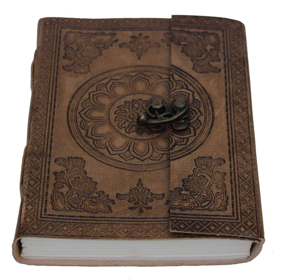 Handmade Vintage Leather Journal with Lock – Refillable Writing Notebook for Travel, Diary, Sketchbook & Gift (BLACKLUXE CRAFTS) - BLACKLUXECRAFTS