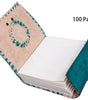 Handmade Turquoise Leather Journal with Gemstone & Lock – Vintage Writing Notebook, Travel Diary, Wiccan Spell Book, Sketchbook (BLACKLUXE CRAFTS) - BLACKLUXECRAFTS