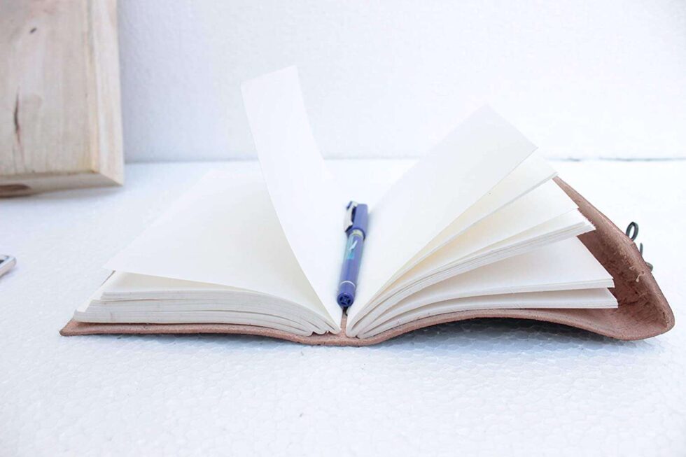 Handmade Leather Journal with Owl Dreamcatcher & Lock – Vintage Writing Notebook, Boho Diary, Travel Sketchbook (BLACKLUXE CRAFTS) - BLACKLUXECRAFTS