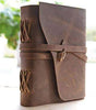 Handmade Rustic Leather Journal – Vintage Wrap Closure Refillable Notebook, Traveler’s Diary & Writing Sketchbook (BLACKLUXE CRAFTS) - BLACKLUXECRAFTS