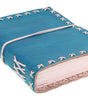 Handmade Blue Leather Journal – Vintage Diary Notebook with White Stitch Binding, Travel Writing Sketchbook Gift (BLACKLUXE CRAFTS) - BLACKLUXECRAFTS