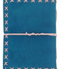 Handmade Blue Leather Journal – Vintage Diary Notebook with White Stitch Binding, Travel Writing Sketchbook Gift (BLACKLUXE CRAFTS) - BLACKLUXECRAFTS