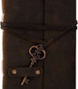 Vintage Leather Journal with Key Charm – Handmade Travel Diary, Antique Writing Notebook, Rustic Sketchbook Gift. (BLACKLUXE CRAFTS) - BLACKLUXECRAFTS