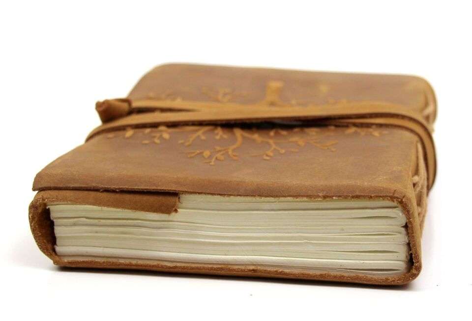 Tree of Life Leather Journal – Handmade Embossed Notebook, Vintage Travel Diary, Rustic Sketchbook, Writing Gift (BLACKLUXE CRAFTS) - BLACKLUXECRAFTS