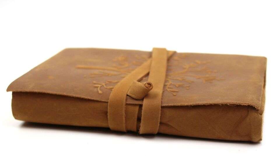 Tree of Life Leather Journal – Handmade Embossed Notebook, Vintage Travel Diary, Rustic Sketchbook, Writing Gift (BLACKLUXE CRAFTS) - BLACKLUXECRAFTS