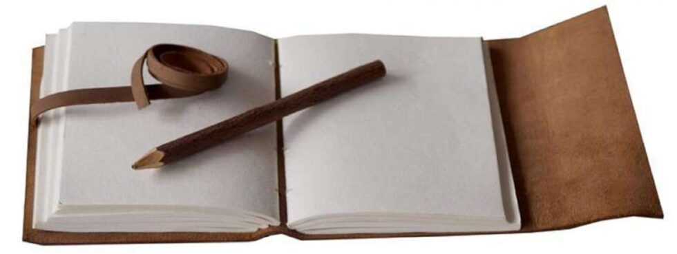 Handmade Leather Journal – Feather & Bird Embossed Travel Diary, Inspirational Quote Notebook, Vintage Writing Sketchbook Gift (BLACKLUXE CRAFTS) - BLACKLUXECRAFTS