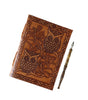 Handmade Embossed Leather Journal Notebook – Vintage Brown Owl Design Writing Diary with Thick Unlined Pages
(BLACKLUXE CRAFTS) - BLACKLUXECRAFTS