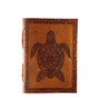 Handmade Embossed Leather Journal Notebook – Vintage Brown Turtle Design Writing Diary with Unlined Pages
(BLACKLUXE CRAFTS) - BLACKLUXECRAFTS