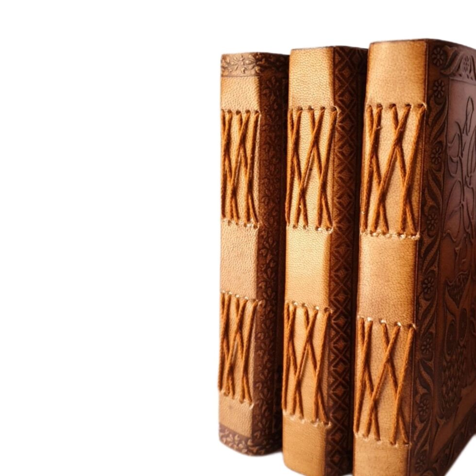 Handmade Embossed Leather Journal Notebook – Vintage Brown Turtle Design Writing Diary with Unlined Pages
(BLACKLUXE CRAFTS) - BLACKLUXECRAFTS