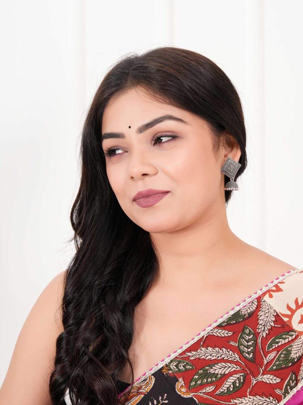 Handmade Oxidized Silver Diamond Stud Jhumka Earrings – Ethnic Boho Tribal Jewelry for Women (BLACKLUXE CRAFTS) - BLACKLUXECRAFTS