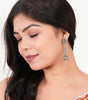 Oxidized Silver Temple Dome Jhumka Earrings for Women – Ethnic Bohemian Statement Jewelry, Tribal Festival & Party Accessories (BLACKLUXE CRAFTS) - BLACKLUXECRAFTS