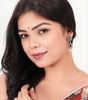 Handcrafted Oxidized Silver Jhumka Earrings – Indian Temple Dome Design with Pearl Beads (BLACKLUXE CRAFTS) - BLACKLUXECRAFTS