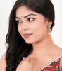 Handcrafted Oxidized Silver Jhumka Earrings – Indian Temple Dome Design with Pearl Beads (BLACKLUXE CRAFTS) - BLACKLUXECRAFTS