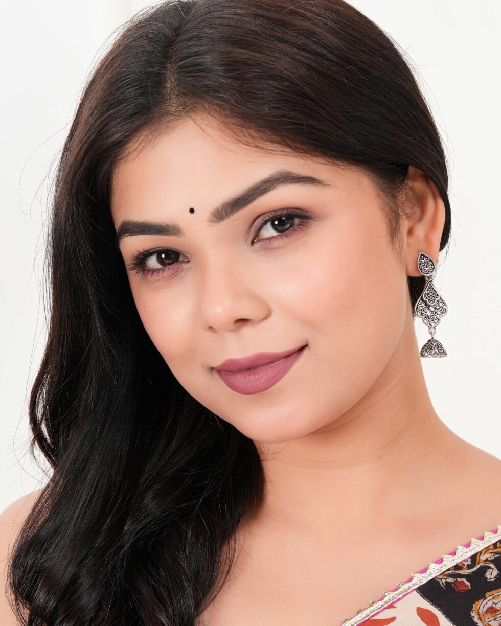 Handcrafted Oxidized Silver Filigree Drop Earrings – Lotus Dome Indian Ethnic Jewelry (BLACKLUXE CRAFTS) - BLACKLUXECRAFTS