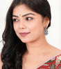 Handcrafted Oxidized Silver Peacock Earrings – Indian Ethnic Boho Jewelry for Women (BLACKLUXE CRAFTS) - BLACKLUXECRAFTS