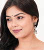 Handcrafted Oxidized Silver Peacock Jhumka Earrings – Indian Ethnic Boho Dangle Jewelry for Women (BLACKLUXE CRAFTS) - BLACKLUXECRAFTS