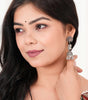 Handcrafted Oxidized Silver Peacock Jhumka Earrings – Indian Ethnic Boho Dangle Jewelry for Women (BLACKLUXE CRAFTS) - BLACKLUXECRAFTS