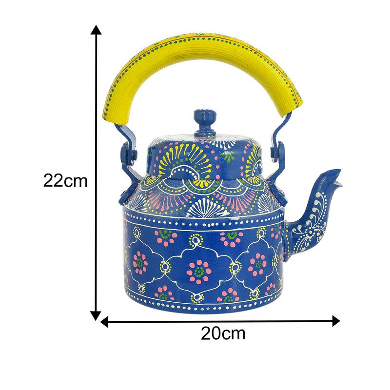 Hand-Painted Orange Tea Kettle with Glasses & Wooden Cart Tray – Indian Chai Set, Colorful Boho Home Décor & Gift
(BLACKLUXE CRAFTS) - BLACKLUXECRAFTS