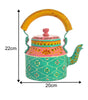 Hand-Painted Indian Tea Set with Kettle, 4 Glasses & Wooden Cart Holder – Pink & Turquoise Ethnic Kitchen & Home Décor
(BLACKLUXE CRAFTS) - BLACKLUXECRAFTS