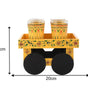 Hand-Painted Yellow Indian Tea Set with Kettle, 4 Glasses & Wooden Cart Holder – Traditional Ethnic Kitchen & Home Décor
(BLACKLUXE CRAFTS) - BLACKLUXECRAFTS