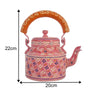 Hand-Painted Pink Indian Tea Set with Kettle, 4 Glasses & Wooden Cart Holder – Ethnic Handmade Kitchen & Home Décor
(BLACKLUXE CRAFTS) - BLACKLUXECRAFTS