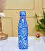 Hand-Painted Aluminium Water Bottle – Eco-Friendly Reusable Metal Flask with Mandala Floral Design (Blue)
(BLACKLUXE CRAFTS) - BLACKLUXECRAFTS