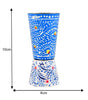 Handcrafted Aluminium Tumbler – Blue Floral Rajasthani Lacquer Painted Drinking Glass | Traditional Indian Handmade Cup (BLACKLUXE CRAFTS) - BLACKLUXECRAFTS
