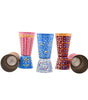 Set of 5 Hand-Painted Aluminium Tumblers – Rajasthani Traditional Indian Drinking Glasses | Handmade Eco-Friendly Cups (BLACKLUXE CRAFTS) - BLACKLUXECRAFTS
