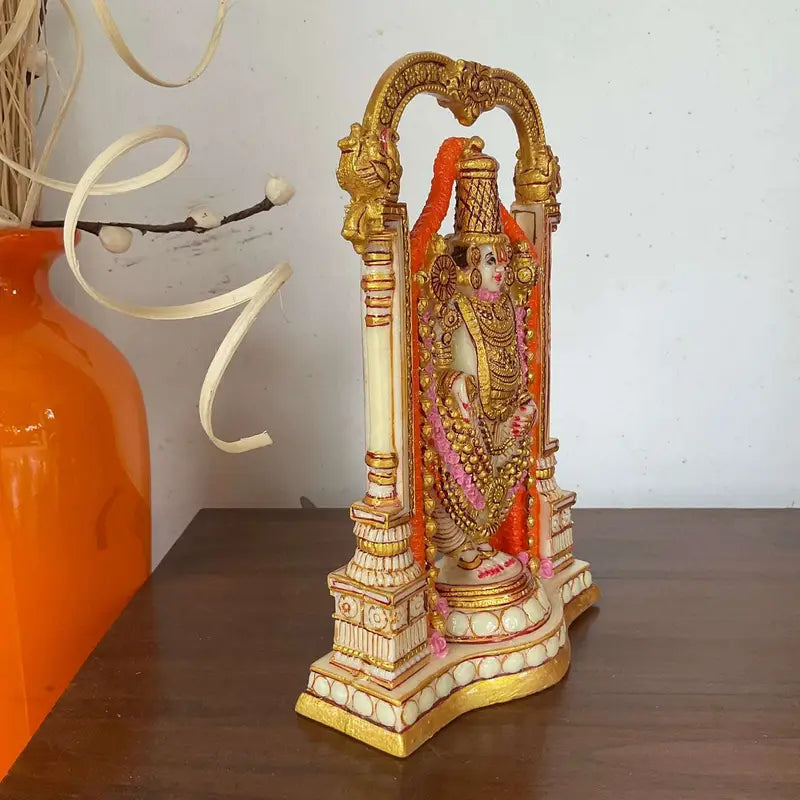 Lord Balaji Idol – Venkateswara Tirupati Statue for Home Temple, Pooja, Meditation & Spiritual Decor (BLACKLUXE CRAFTS) - BLACKLUXECRAFTS