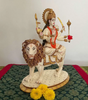 Goddess Durga Idol on Lion – Hindu Mata Statue for Navratri, Pooja, Temple & Spiritual Home Decor (BLACKLUXE CRAFTS) - BLACKLUXECRAFTS