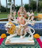 Goddess Durga Idol on Lion – Multi-Armed Hindu Mata Statue for Navratri, Pooja, Temple & Spiritual Decor (BLACKLUXE CRAFTS) - BLACKLUXECRAFTS