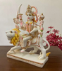 Goddess Durga Idol on Lion – Multi-Armed Mata Murti for Navratri, Temple, Pooja & Spiritual Home Decor (BLACKLUXE CRAFTS) - BLACKLUXECRAFTS