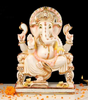 Lord Ganesha Idol – Hindu God Ganpati Statue for Home Temple, Pooja, Meditation & Spiritual Decor (BLACKLUXE CRAFTS) - BLACKLUXECRAFTS
