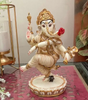 Handcrafted Dancing Lord Ganesha Idol – Resin Hindu Statue for Home Decor, Pooja & Gifts (BLACKLUXE CRAFTS) - BLACKLUXECRAFTS