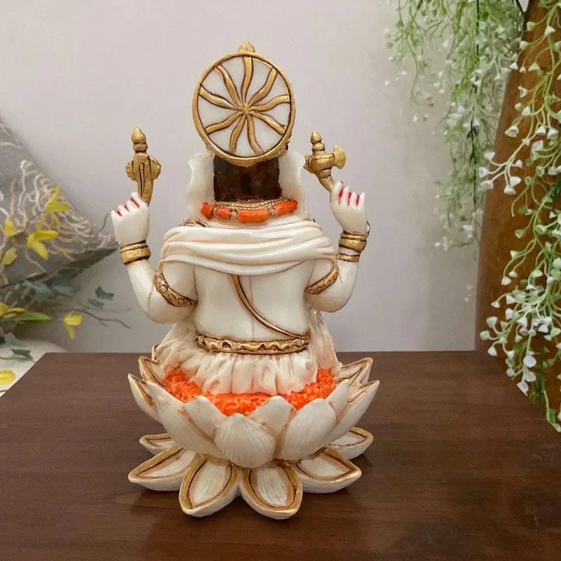 Handcrafted Lord Ganesha Idol for Home Decor, Pooja & Gifts – Resin Statue of Hindu Elephant God on Lotus
(BLACKLUXE CRAFTS) - BLACKLUXECRAFTS
